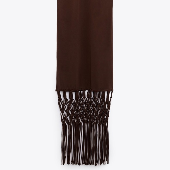 Zara limited edition cotton fringe midi dress - Picture 4 of 6
